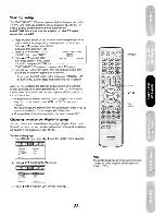 Preview for 23 page of Toshiba 17HLV85 Owner'S Manual