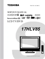 Toshiba 17HLV85 Service Manual preview