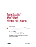 Toshiba 1800 S253 - Satellite - PIII 850 MHz (Spanish) Manual Del Usuario предпросмотр