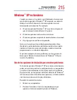 Preview for 215 page of Toshiba 1800 S253 - Satellite - PIII 850 MHz (Spanish) Manual Del Usuario