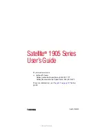 Preview for 1 page of Toshiba 1905-S277 User Manual