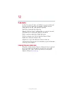 Preview for 12 page of Toshiba 1905-S277 User Manual