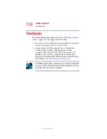 Предварительный просмотр 114 страницы Toshiba 1905-S301 User Manual