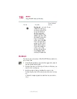 Предварительный просмотр 196 страницы Toshiba 1905-S301 User Manual