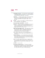 Предварительный просмотр 248 страницы Toshiba 1905-S301 User Manual