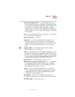 Предварительный просмотр 255 страницы Toshiba 1905-S301 User Manual