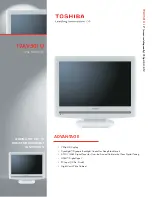 Toshiba 19AV501U - 19" LCD TV Specifications preview