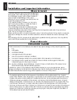 Предварительный просмотр 5 страницы Toshiba 19AV713B Owner'S Manual