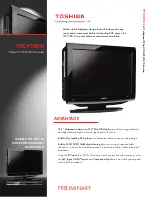 Toshiba 19CV100U Specifications preview