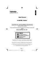 Preview for 2 page of Toshiba 19DL502B Owner'S Manual