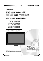 Toshiba 19DV615DB Owner'S Manual preview