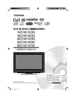 Предварительный просмотр 1 страницы Toshiba 19DV616DG Owner'S Manual