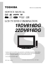 Toshiba 19DV616DG Service Manual preview