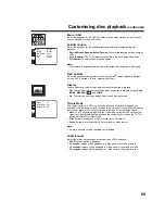 Предварительный просмотр 69 страницы Toshiba 19DV713B Owner'S Manual