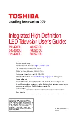 Preview for 1 page of Toshiba 19L4200U User Manual