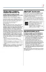 Preview for 7 page of Toshiba 19L4200U User Manual