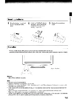 Предварительный просмотр 13 страницы Toshiba 19LV505 - 19" LCD TV Owner'S Manual