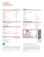 Preview for 2 page of Toshiba 19LV506 Specification Sheet