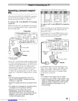 Preview for 19 page of Toshiba 19SL410U Owner'S Manual