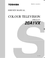 Предварительный просмотр 1 страницы Toshiba 20A1VX Service Manual