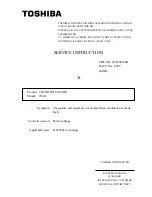 Preview for 38 page of Toshiba 20A43 Service Manual