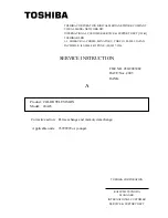 Preview for 40 page of Toshiba 20A43 Service Manual