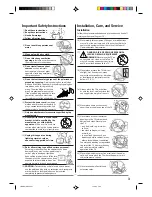 Preview for 3 page of Toshiba 20A44 Owner'S Manual