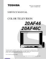 Toshiba 20AF46C Service Manual preview