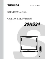 Preview for 1 page of Toshiba 20AS24 Service Manual