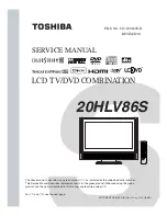 Preview for 1 page of Toshiba 20HLV16S Service Manual