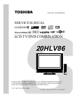 Предварительный просмотр 1 страницы Toshiba 20HLV86 - 20" LCD TV Service Manual