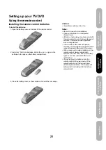 Preview for 21 page of Toshiba 20SLD1 Owner'S Manual