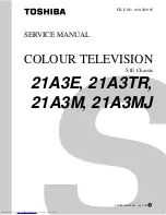 Preview for 1 page of Toshiba 21A3E Service Manual