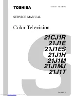 Toshiba 21CJ1R Service Manual preview