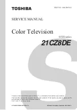 Toshiba 21CZ8DE Service Manual preview