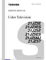 Toshiba 21JZ3E Service Manual preview