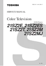 Preview for 1 page of Toshiba 21SZ2E Service Manual