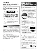 Предварительный просмотр 2 страницы Toshiba 22AV500U - 22" LCD TV Owner'S Manual