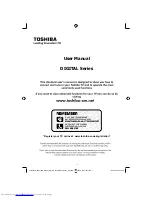 Preview for 2 page of Toshiba 22BL702B Owner'S Manual