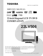 Toshiba 22LV506 - 21.9" LCD TV Service Manual preview