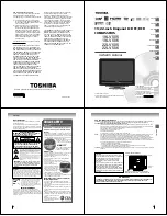 Предварительный просмотр 4 страницы Toshiba 22LV506 - 21.9" LCD TV Service Manual