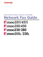 Preview for 1 page of Toshiba 230/280 Network Fax Manual