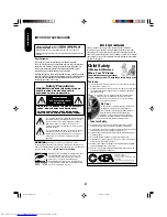 Preview for 2 page of Toshiba 23HLV84 Owner'S Manual