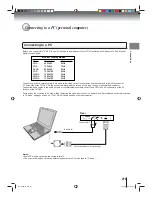 Предварительный просмотр 21 страницы Toshiba 23HLV87 - 23" LCD TV Owner'S Manual