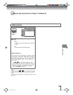 Предварительный просмотр 69 страницы Toshiba 23HLV87 - 23" LCD TV Owner'S Manual