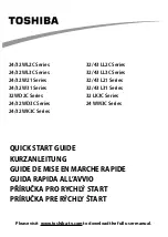 Preview for 1 page of Toshiba 24 W21 Series Quick Start Manual