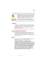 Preview for 11 page of Toshiba 2410-S185 User Manual