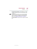 Preview for 37 page of Toshiba 2410-S185 User Manual