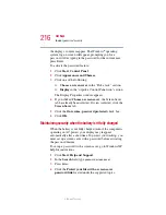 Предварительный просмотр 216 страницы Toshiba 2430-S255 User Manual