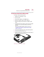 Предварительный просмотр 71 страницы Toshiba 2455 S305 - Satellite - Pentium 4 2.4 GHz User Manual